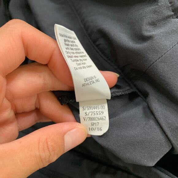 Athleta Skort Womens 2 Black All Day Semi Fitted Mid Rise Performance Quick Dry - Picture 8 of 13